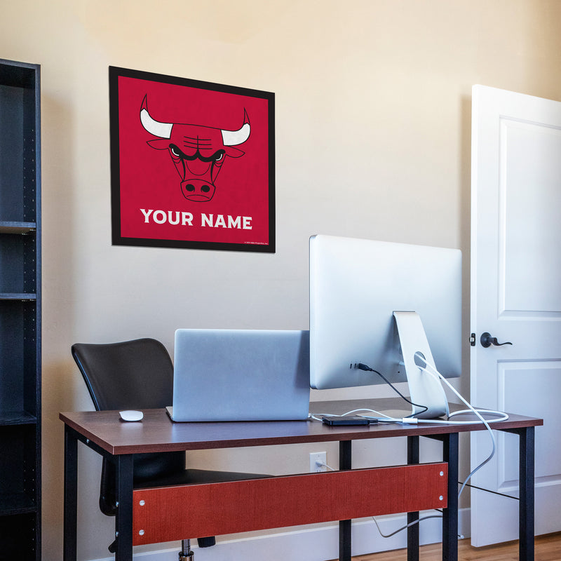 Chicago Bulls 23" Personalized Felt Wall Banner