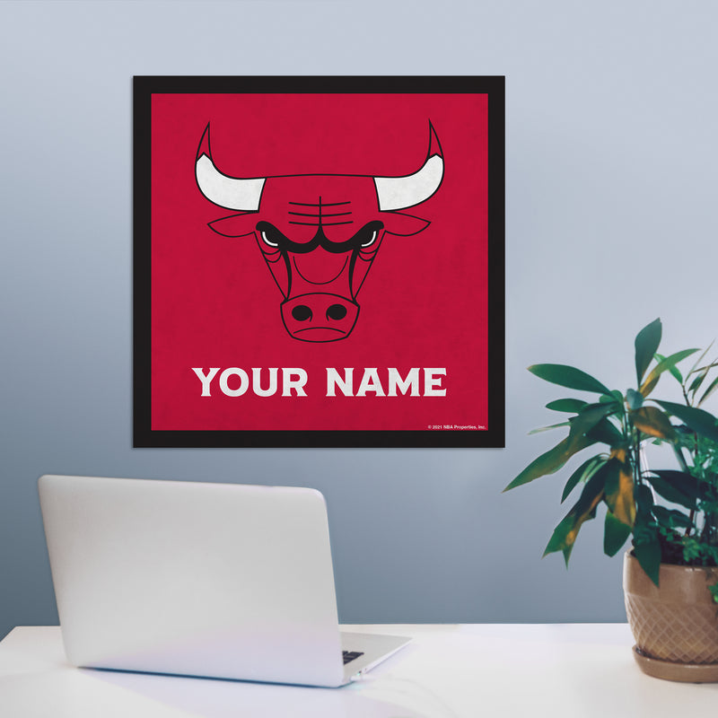 Chicago Bulls 23" Personalized Felt Wall Banner