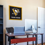Pittsburgh Penguins 23" Personalized Felt Wall Banner