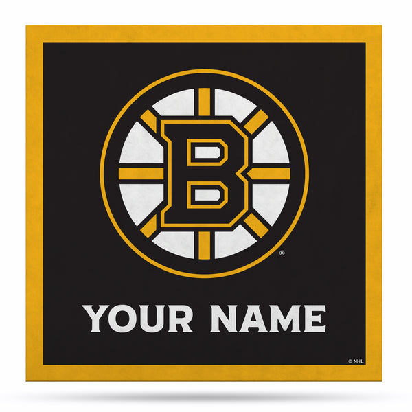 Boston Bruins 23" Personalized Felt Wall Banner