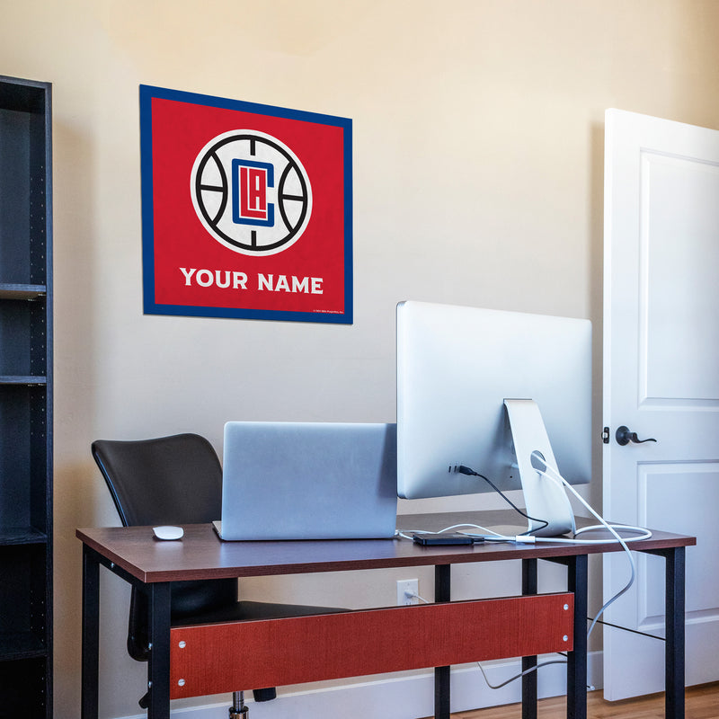 Los Angeles Clippers 23" Personalized Felt Wall Banner