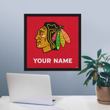 Chicago Blackhawks 23" Personalized Felt Wall Banner