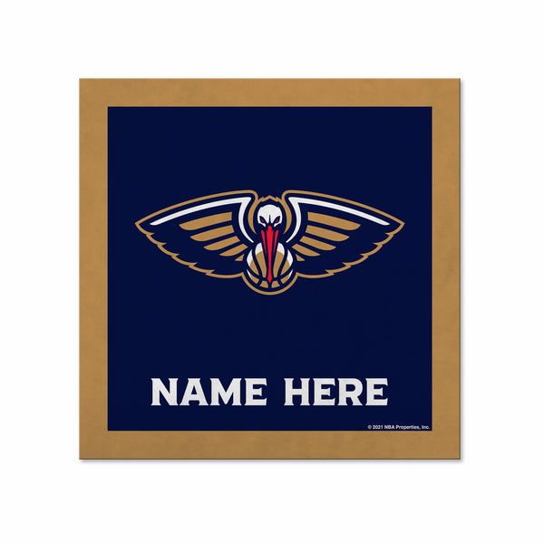 New Orleans Pelicans 23" Personalized Felt Wall Banner