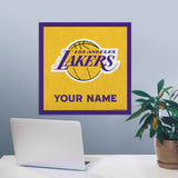 Los Angeles Lakers 23" Personalized Felt Wall Banner