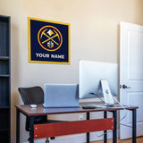 Denver Nuggets 23" Personalized Felt Wall Banner