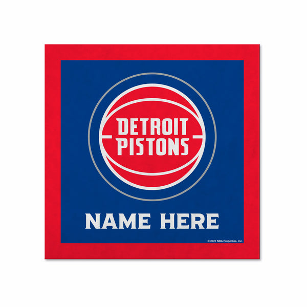 Detroit Pistons 23" Personalized Felt Wall Banner