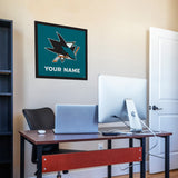 San Jose Sharks 23" Personalized Felt Wall Banner