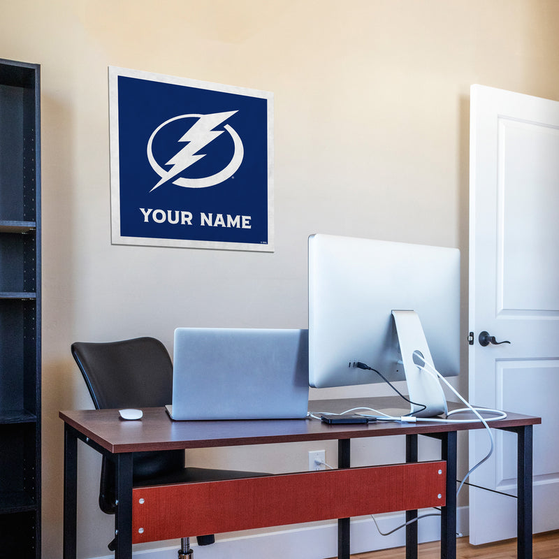 Tampa Bay Lightning 23" Personalized Felt Wall Banner