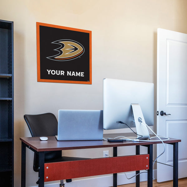 Anaheim Ducks 23" Personalized Felt Wall Banner