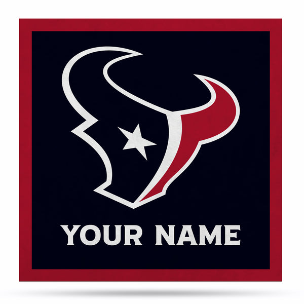 Houston Texans 35" Personalized Felt Wall Banner