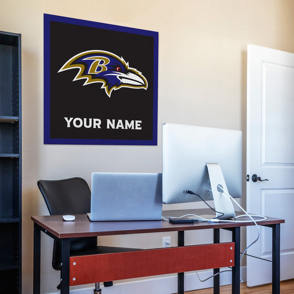 Baltimore Ravens 35" Personalized Felt Wall Banner