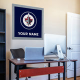 Winnipeg Jets 35" Personalized Felt Wall Banner