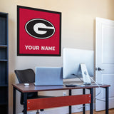 Georgia Bulldogs 35" Personalized Felt Wall Banner