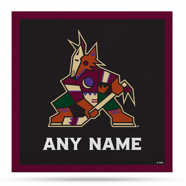 Arizona Coyotes Kachina Logo Custom Personalized 35" Felt Wall Decor  **Maingate Dc Exclusive**