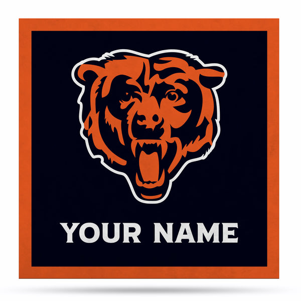 Chicago Bears 35" Personalized Felt Wall Banner