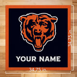 Chicago Bears 35" Personalized Felt Wall Banner