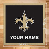 New Orleans Saints 35" Personalized Felt Wall Banner