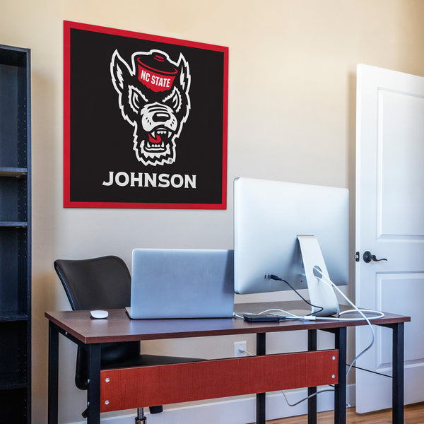 North Carolina State Wolfpack 35" Personalized Felt Wall Banner