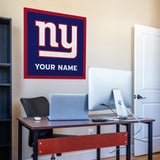 New York Giants 35" Personalized Felt Wall Banner