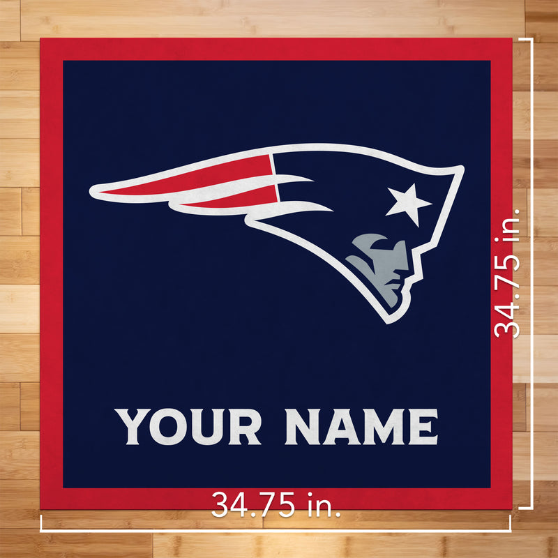 New England Patriots 35" Personalized Felt Wall Banner