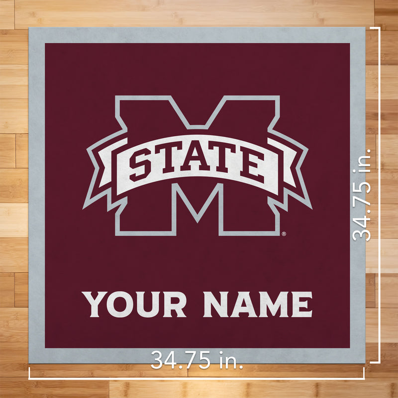 Mississippi State Bulldogs 35" Personalized Felt Wall Banner