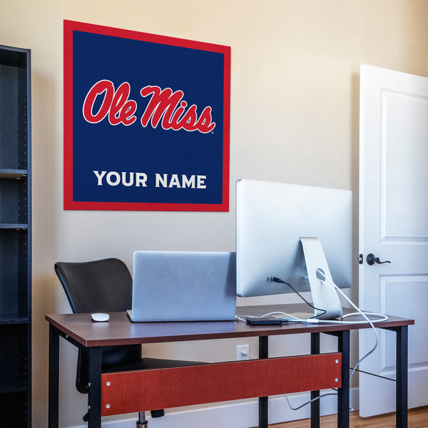 Ole Miss 35" Personalized Felt Wall Banner