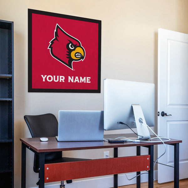Louisville Cardinals 35" Personalized Felt Wall Banner