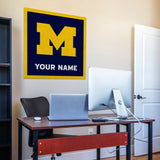 Michigan Wolverines 35" Personalized Felt Wall Banner