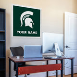 Michigan State Spartans 35" Personalized Felt Wall Banner