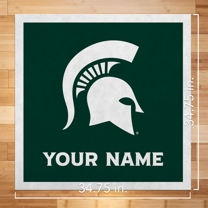 Michigan State Spartans 35" Personalized Felt Wall Banner