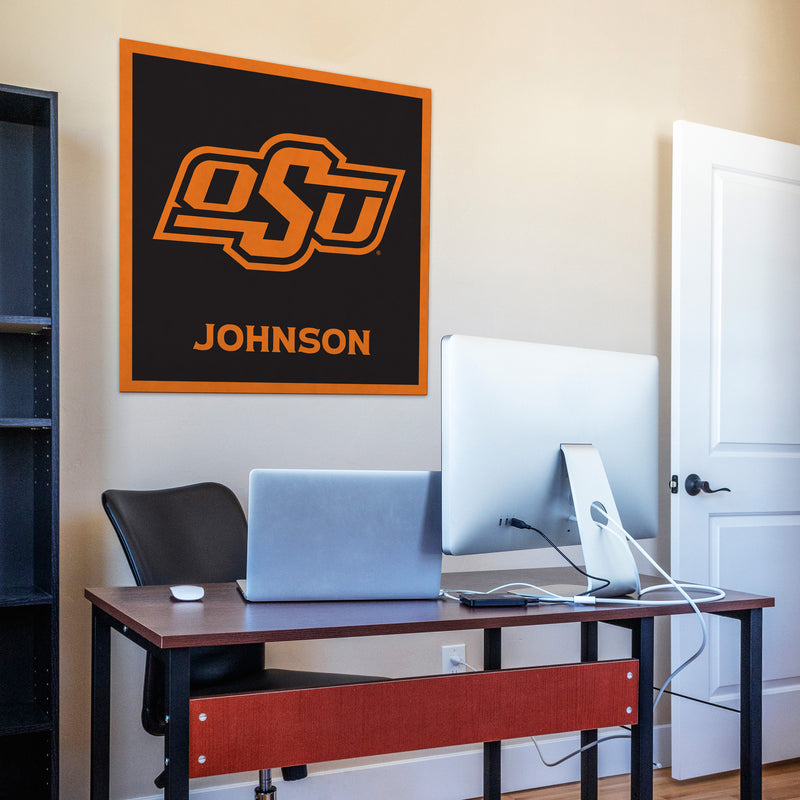 Oklahoma State Cowboys 35" Personalized Felt Wall Banner
