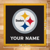 Pittsburgh Steelers 35" Personalized Felt Wall Banner