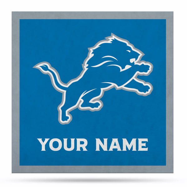 Detroit Lions 35" Personalized Felt Wall Banner