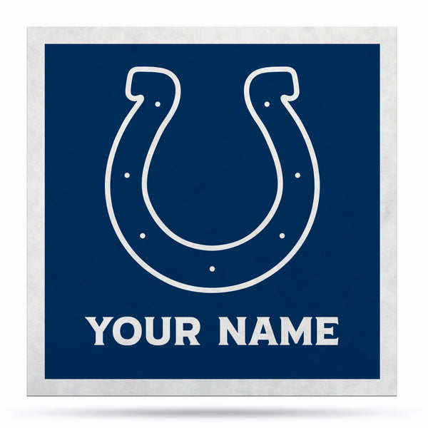 Indianapolis Colts 35" Personalized Felt Wall Banner