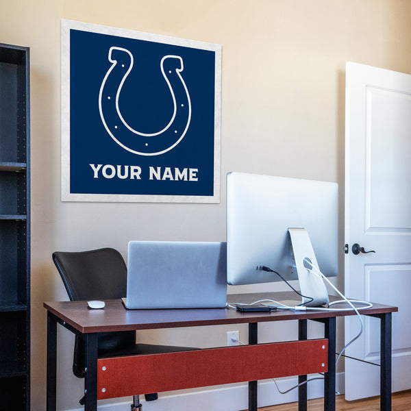 Indianapolis Colts 35" Personalized Felt Wall Banner