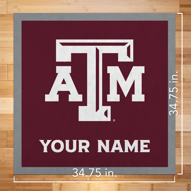 Texas A&M Aggies 35" Personalized Felt Wall Banner