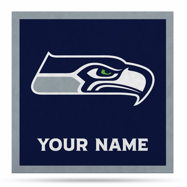 Seattle Seahawks 35" Personalized Felt Wall Banner