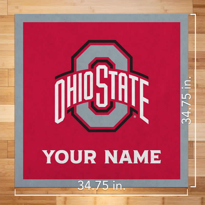 Ohio State Buckeyes 35" Personalized Felt Wall Banner