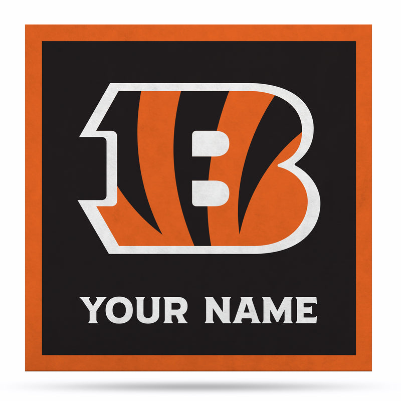 Cincinnati Bengals 35" Personalized Felt Wall Banner