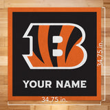 Cincinnati Bengals 35" Personalized Felt Wall Banner