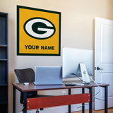 Green Bay Packers 35" Personalized Felt Wall Banner