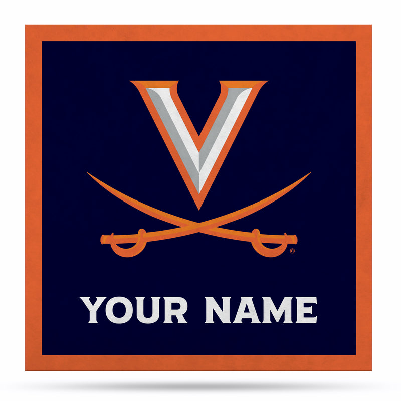 Virginia Cavaliers 35" Personalized Felt Wall Banner