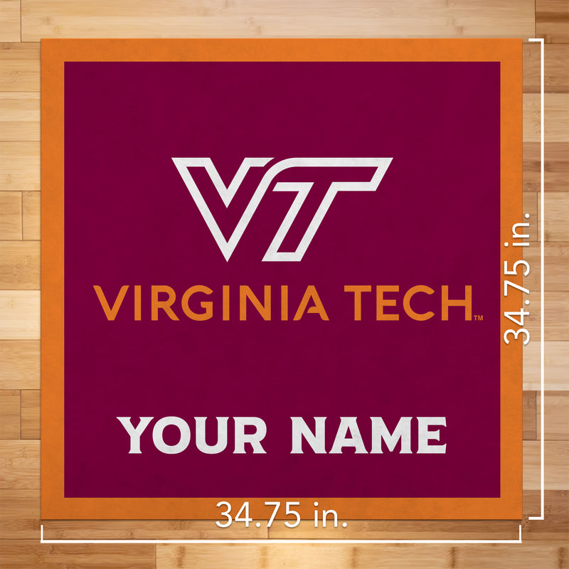Virginia Tech Hokies 35" Personalized Felt Wall Banner