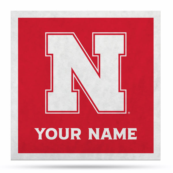 Nebraska Cornhuskers 35" Personalized Felt Wall Banner