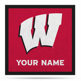 Wisconsin Badgers 35" Personalized Felt Wall Banner