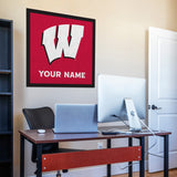 Wisconsin Badgers 35" Personalized Felt Wall Banner