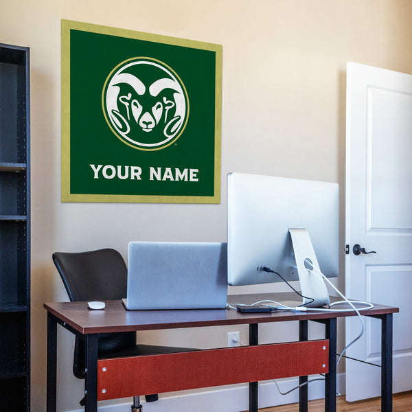 Colorado State Rams 35" Personalized Felt Wall Banner