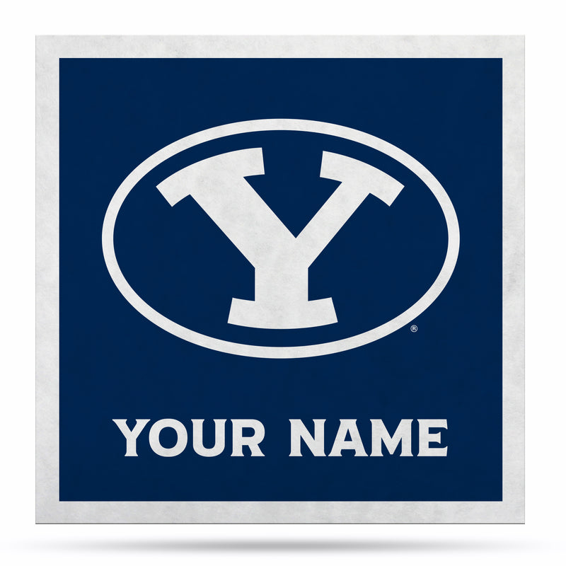 Byu Cougars 35" Personalized Felt Wall Banner