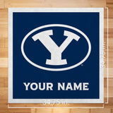 Byu Cougars 35" Personalized Felt Wall Banner