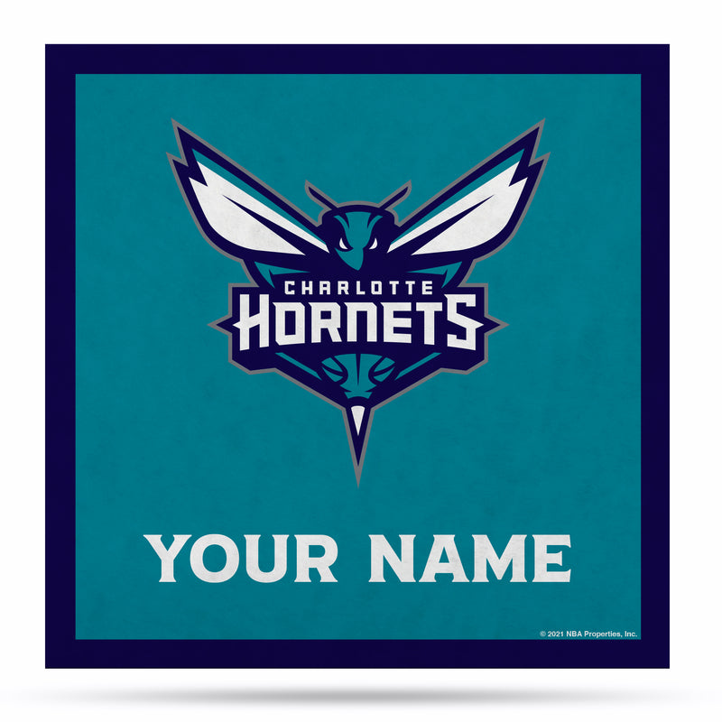 Charlotte Hornets 35" Personalized Felt Wall Banner